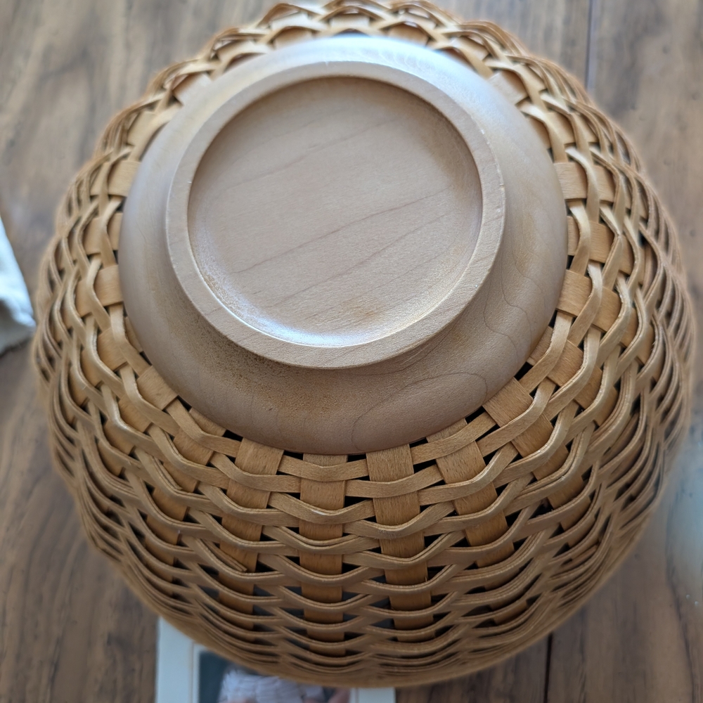 Longaberger 11" Bowl Basket Set - Picture 4 of 9